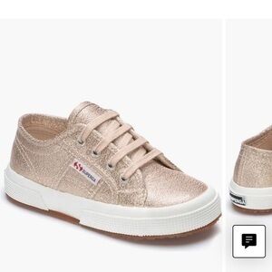 Kids SUPERGA gold sneaker